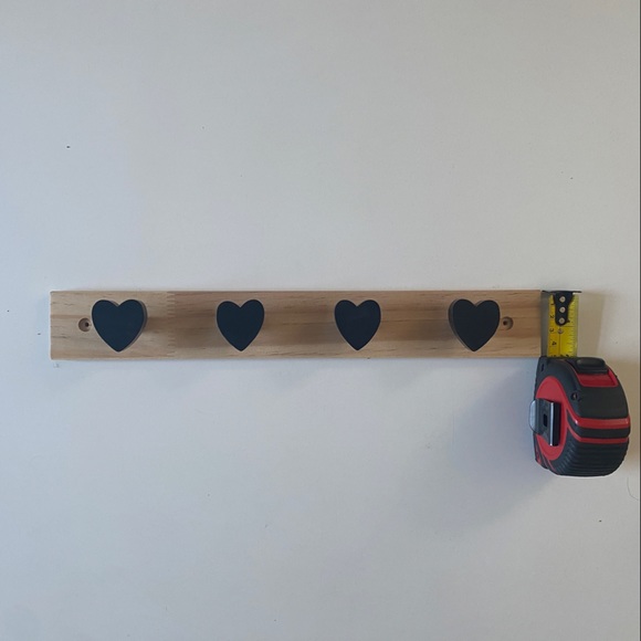 Birch + Black Heart Wall Hooks - Picture 5 of 5